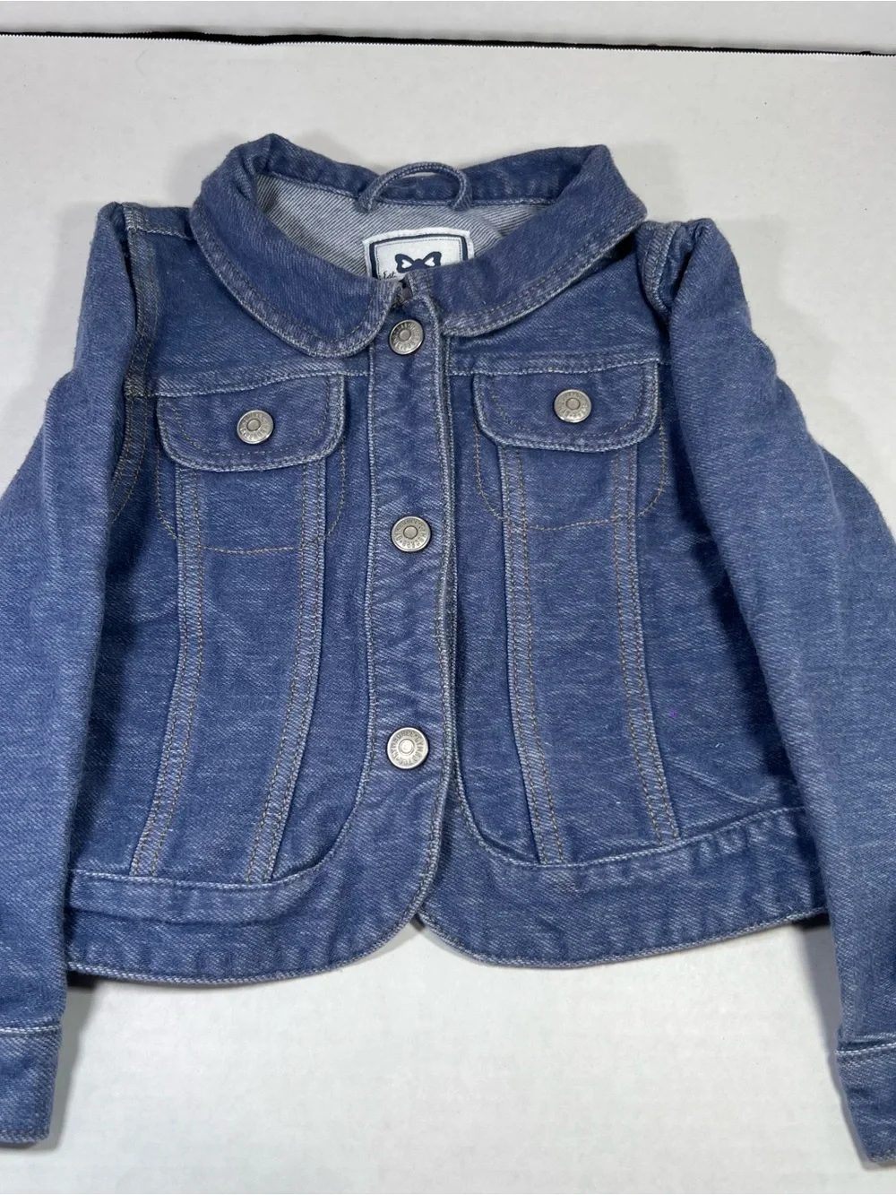 Gymboree Soft & Stretchy Blue Denim-Style Girls' Jacket Sz 2-3T